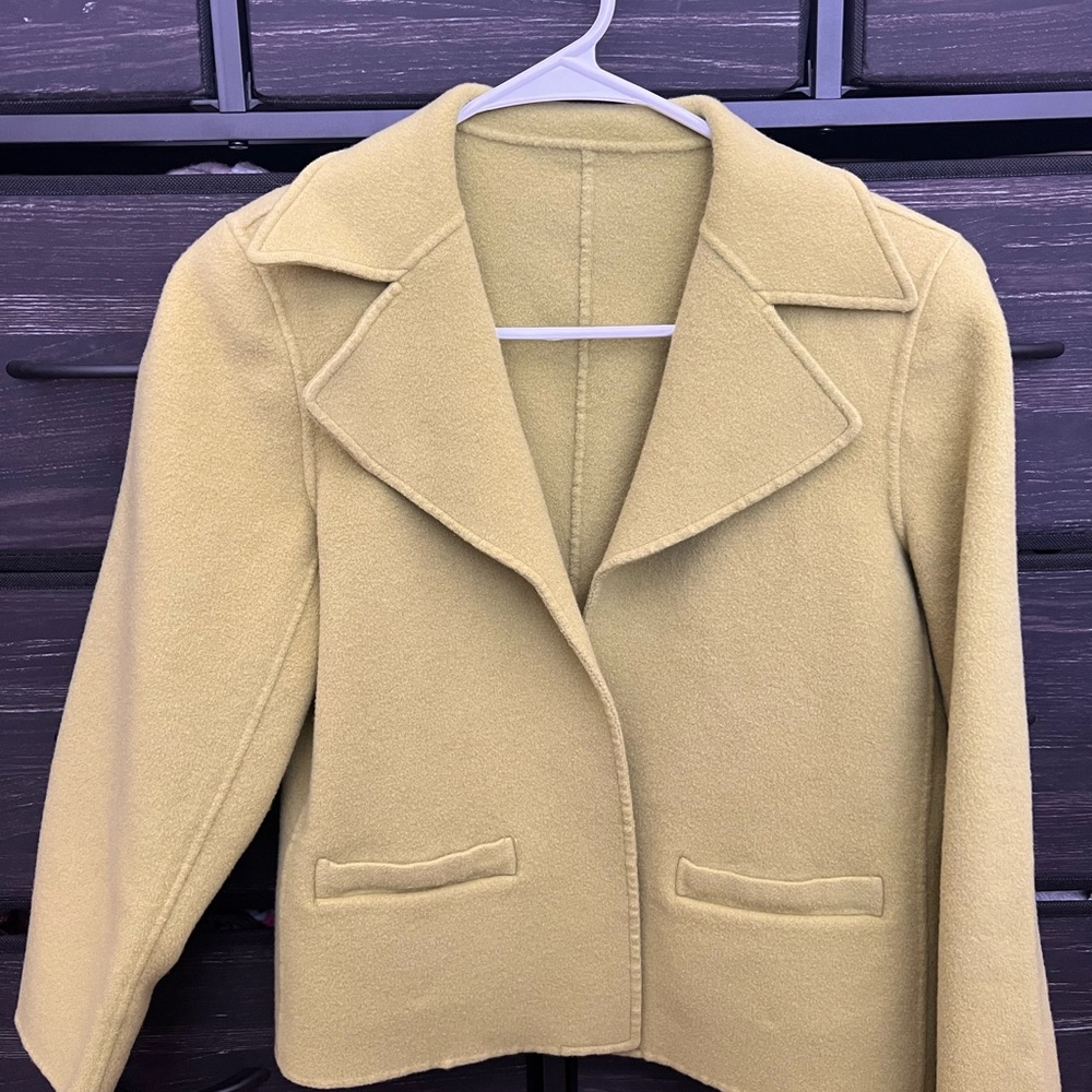 Women's light green blazer jacket